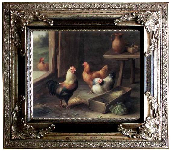 framed  unknow artist poultry  161, Ta053